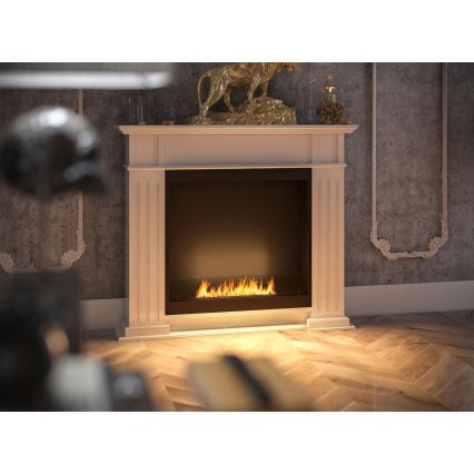 InFire – BIO-Kamin 115x100 cm 3kW weiß