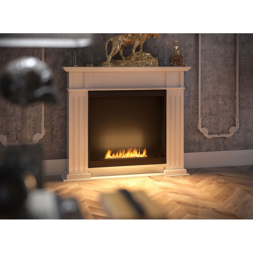 InFire – BIO-Kamin 115x100 cm 3kW weiß