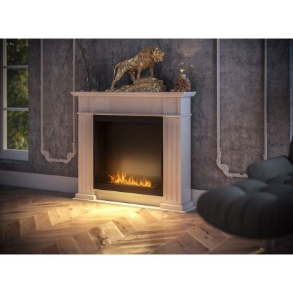 InFire – BIO-Kamin 115x100 cm 3kW weiß