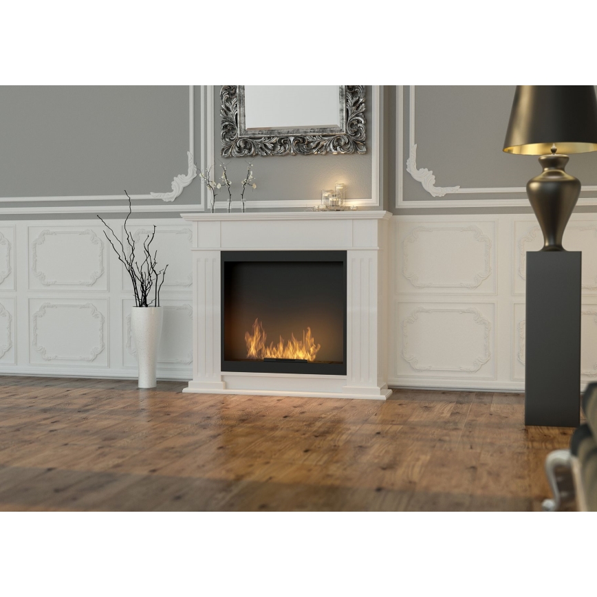 InFire – BIO-Kamin 115x100 cm 3kW weiß