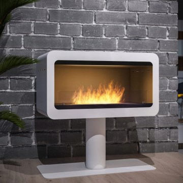 InFire – BIO-Kamin 82,5x78 cm 3kW weiß
