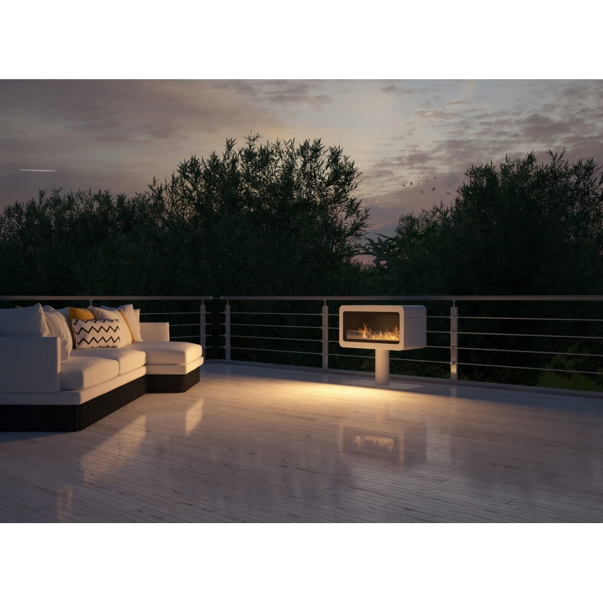 InFire – BIO-Kamin 82,5x78 cm 3kW weiß