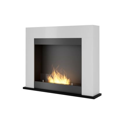 InFire - BIO-Kamin 87,5x110 cm 3kW weiß