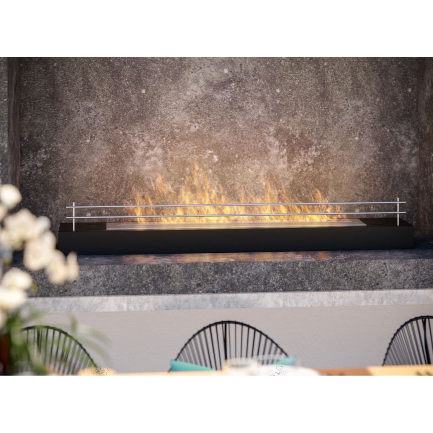 InFire - BIO-Kamin 8x120 cm 3kW schwarz