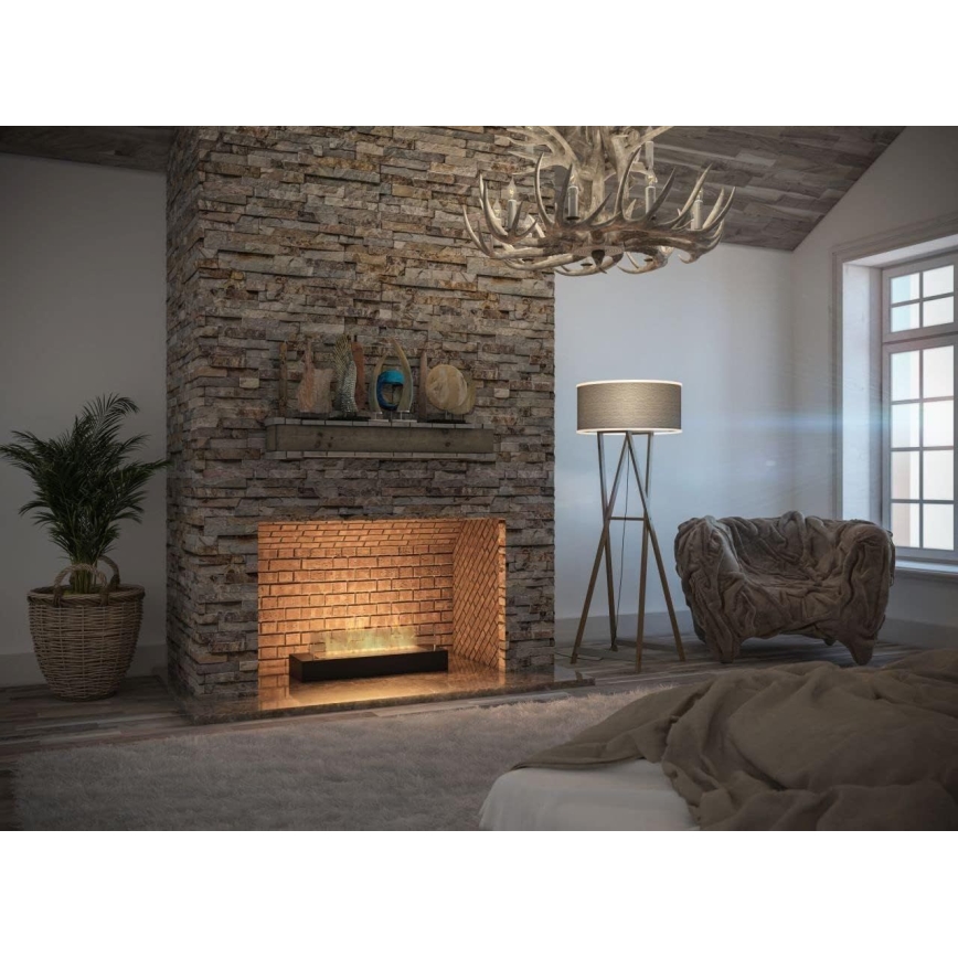 InFire - BIO-Kamin 8x60 cm 3kW schwarz