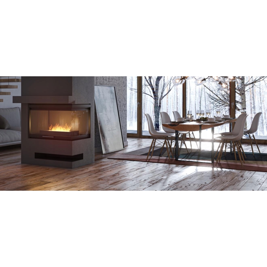 InFire - BIO-Kamin 8x60 cm 3kW schwarz