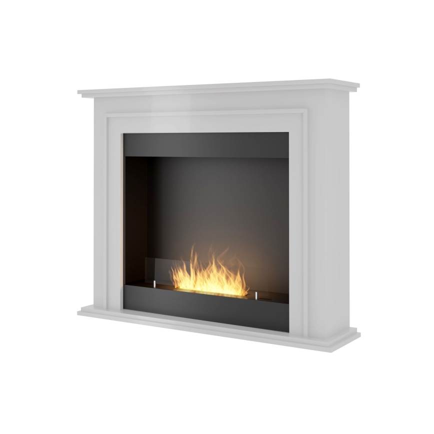 InFire - BIO-Kamin 90x112,5 cm 3kW weiß