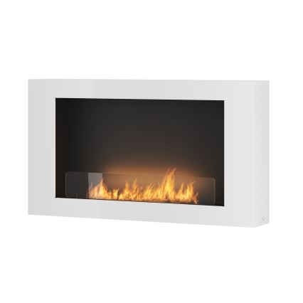 InFire – BIO-Wandkamin 100x56 cm 3kW weiß