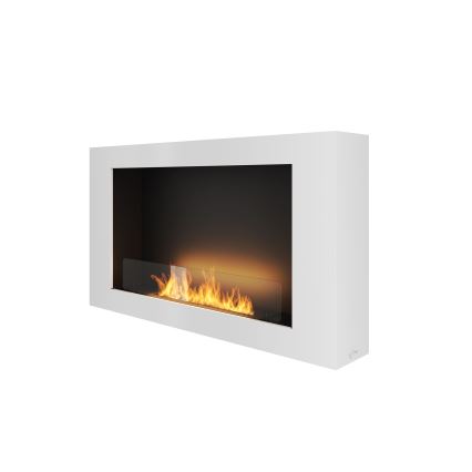 InFire – BIO-Wandkamin 100x56 cm 3kW weiß