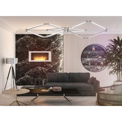 InFire – BIO-Wandkamin 120x56 cm 3kW weiß