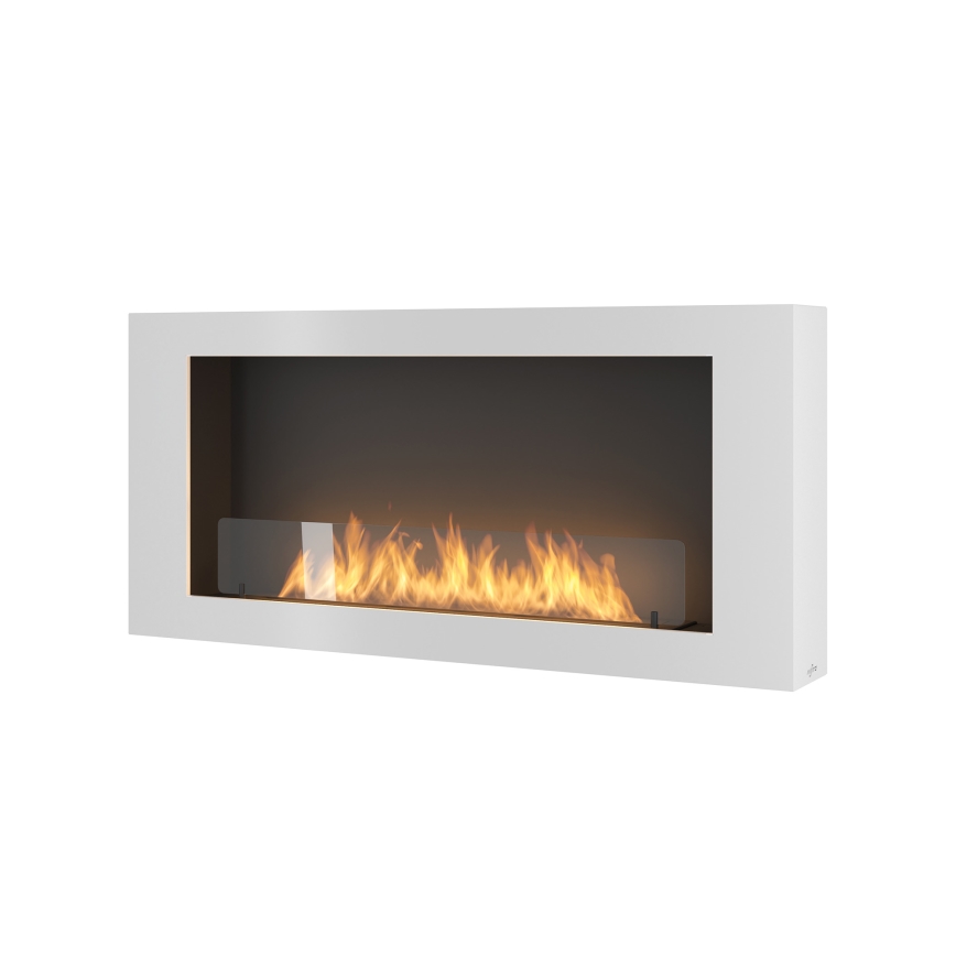 InFire – BIO-Wandkamin 120x56 cm 3kW weiß