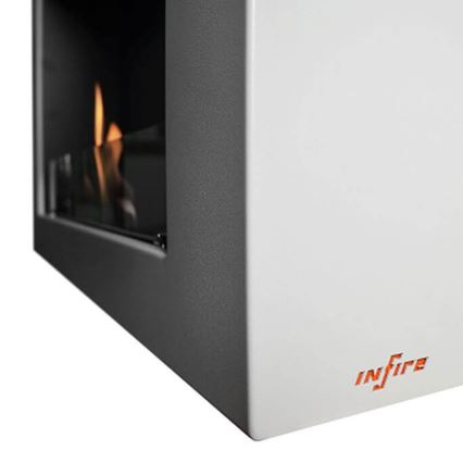 InFire – BIO-Wandkamin 120x56 cm 3kW weiß