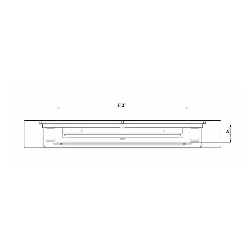 InFire – BIO-Wandkamin 120x56 cm 3kW weiß