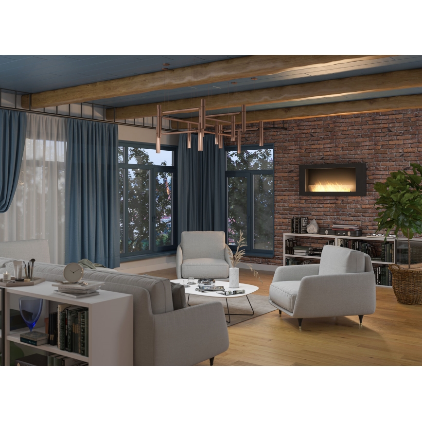 InFire – BIO-Wandkamin 120x56 cm 3kW schwarz