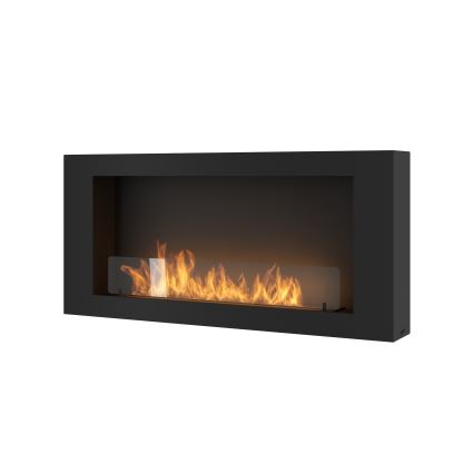 InFire – BIO-Wandkamin 120x56 cm 3kW schwarz