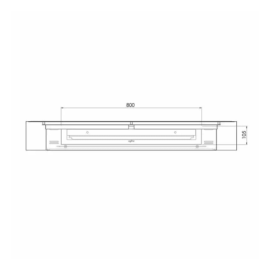 InFire – BIO-Wandkamin 120x56 cm 3kW schwarz