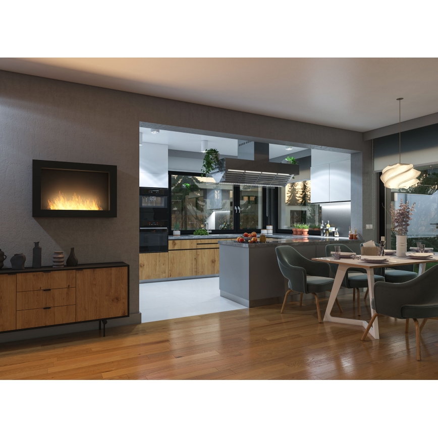 InFire – BIO-Wandkamin BIO 80x56 cm 3kW schwarz