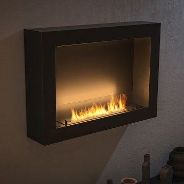 InFire – BIO-Wandkamin BIO 80x56 cm 3kW schwarz