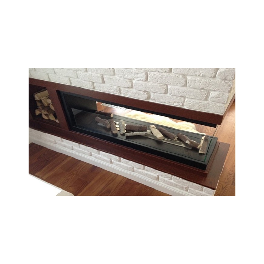 InFire – Eckkamin BIO 100x50 cm 3kW bifazial