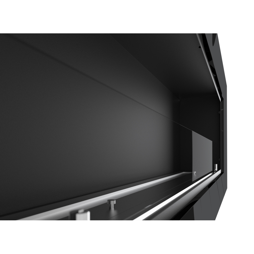 InFire - Eingebauter BIO-Kamin 49x120 cm 3kW schwarz