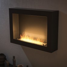 InFire – Wandkamin BIO 80x56 cm 3kW schwarz