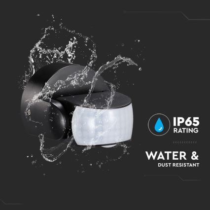 Infrarot-Bewegungsmelder für den Außenbereich 180/360° 600W/230V IP65 schwarz