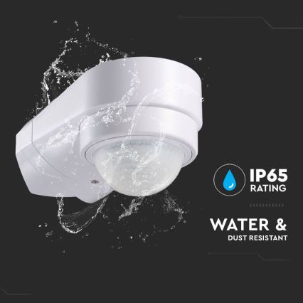 Infrarot-Bewegungsmelder für den Außenbereich 240° 600W/230V IP65 weiß