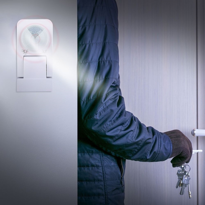 Infrarot-Bewegungsmelder für den Außenbereich 360° 1000W/230V IP65 weiß