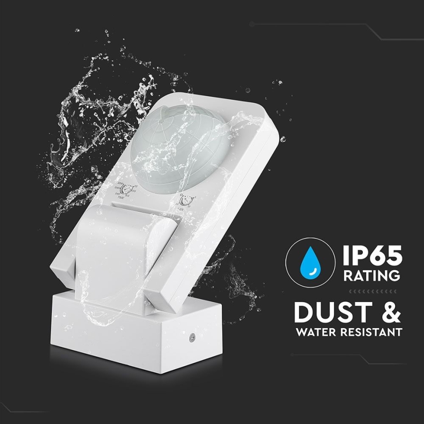 Infrarot-Bewegungsmelder für den Außenbereich 360° 1000W/230V IP65 weiß