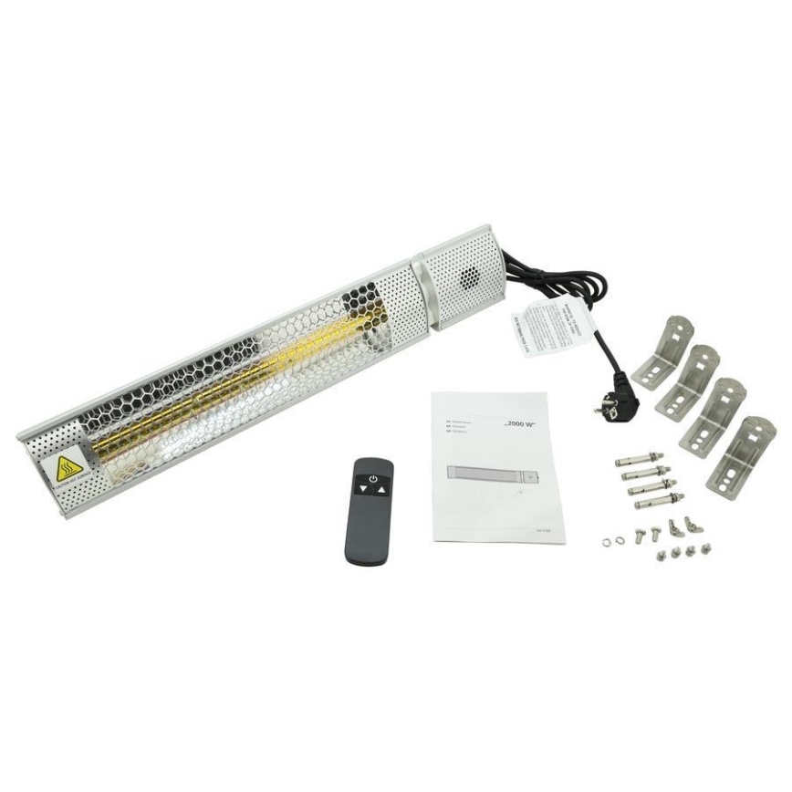 Infrarotheizung 1000/2000W/230V IP55 + Fernbedienung
