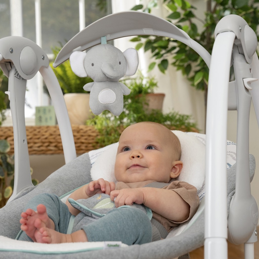 Ingenuity - Baby-Vibrationsschaukel mit Melodie 2-in-1 SWELL