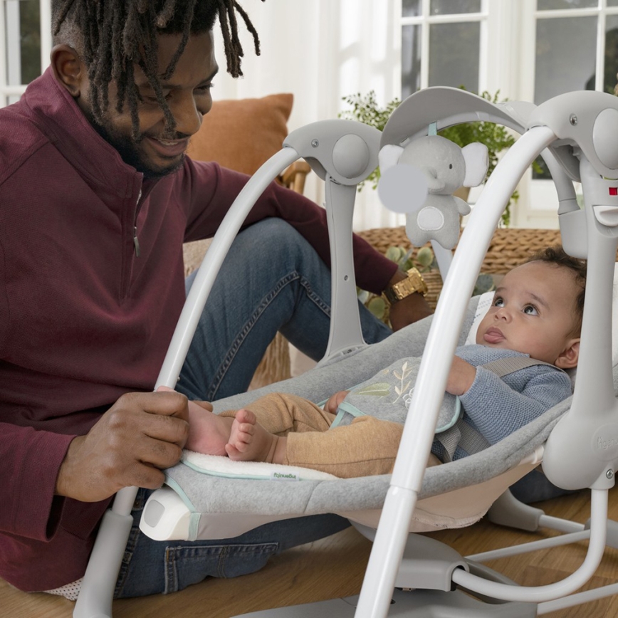 Ingenuity - Baby-Vibrationsschaukel mit Melodie 2-in-1 SWELL