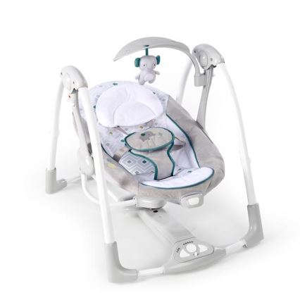 Ingenuity - Baby-Vibrationsschaukel mit Melodie 2in1 NASH 4xLR20