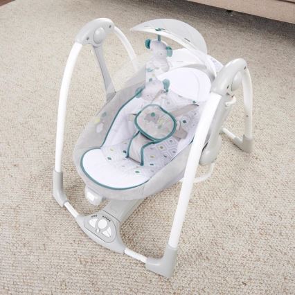 Ingenuity - Baby-Vibrationsschaukel mit Melodie 2in1 NASH 4xLR20