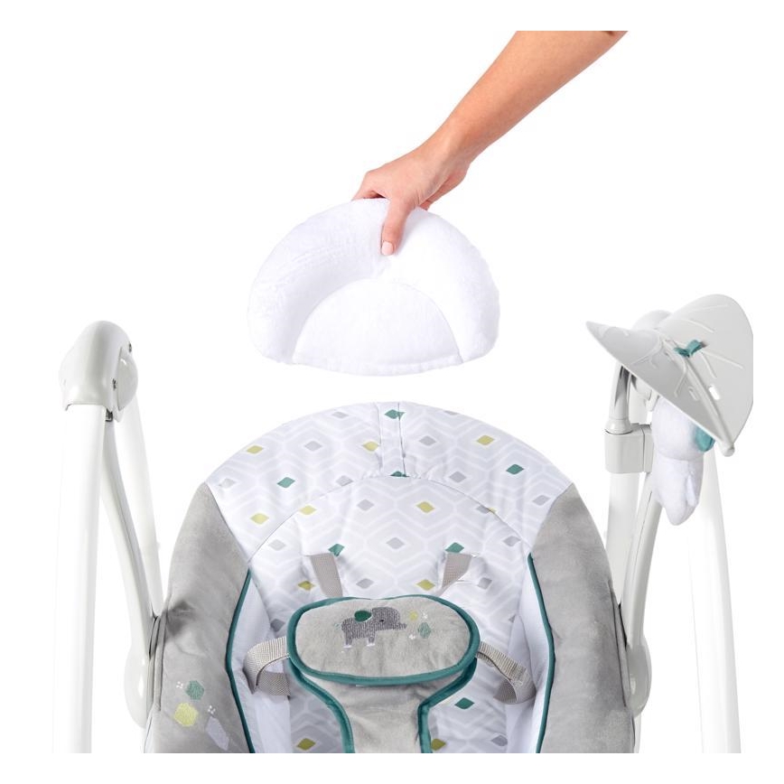 Ingenuity - Baby-Vibrationsschaukel mit Melodie 2in1 NASH 4xLR20