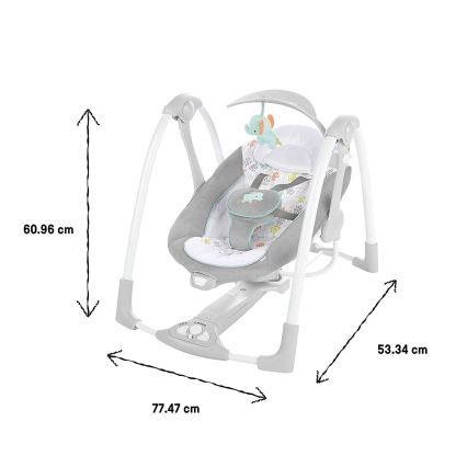 Ingenuity – Baby-Vibrationsschaukel mit Melodie 2in1 WIMBERLY