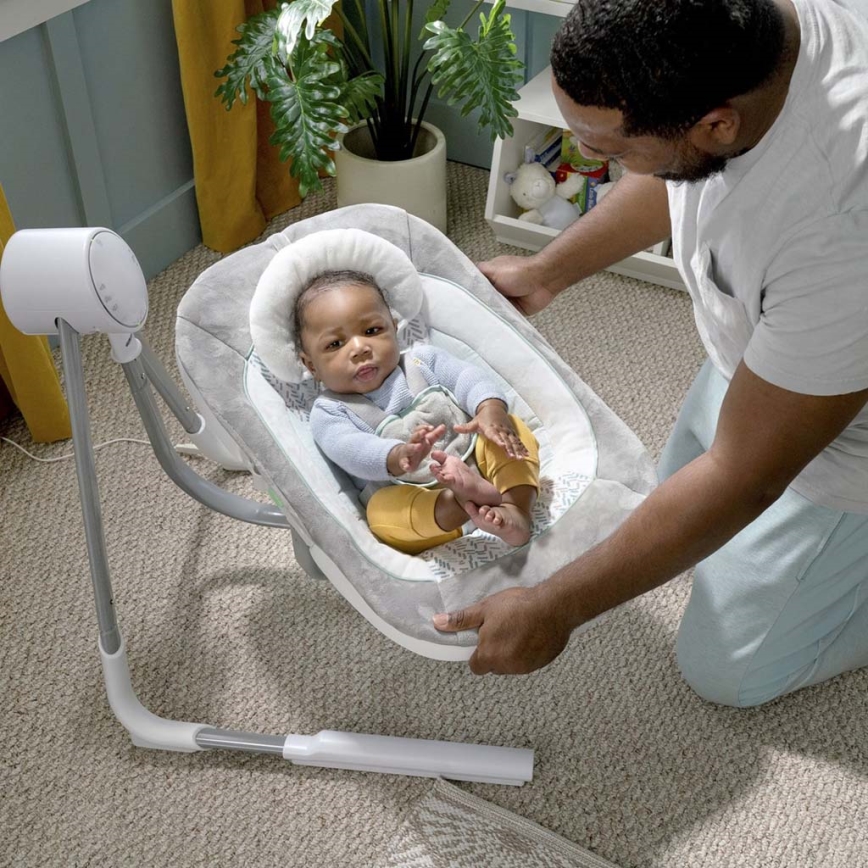 Ingenuity - Baby-Vibrationsschaukel mit Melodie ANYWAY SWAY 4xLR14