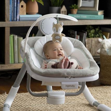 Ingenuity - Baby-Vibrationsschaukel mit Melodie ANYWAY SWAY RAY