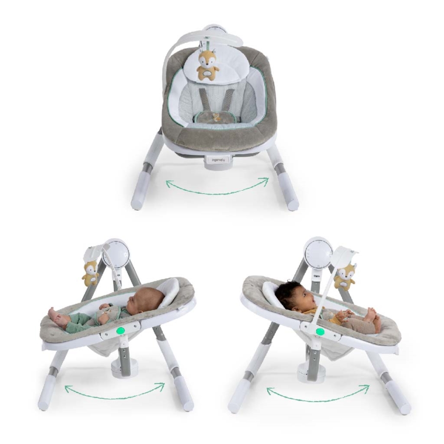 Ingenuity - Baby-Vibrationsschaukel mit Melodie ANYWAY SWAY RAY