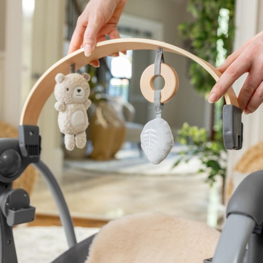 Ingenuity - Baby-Vibrationsschaukel mit Melodie EVERY SEASON grau