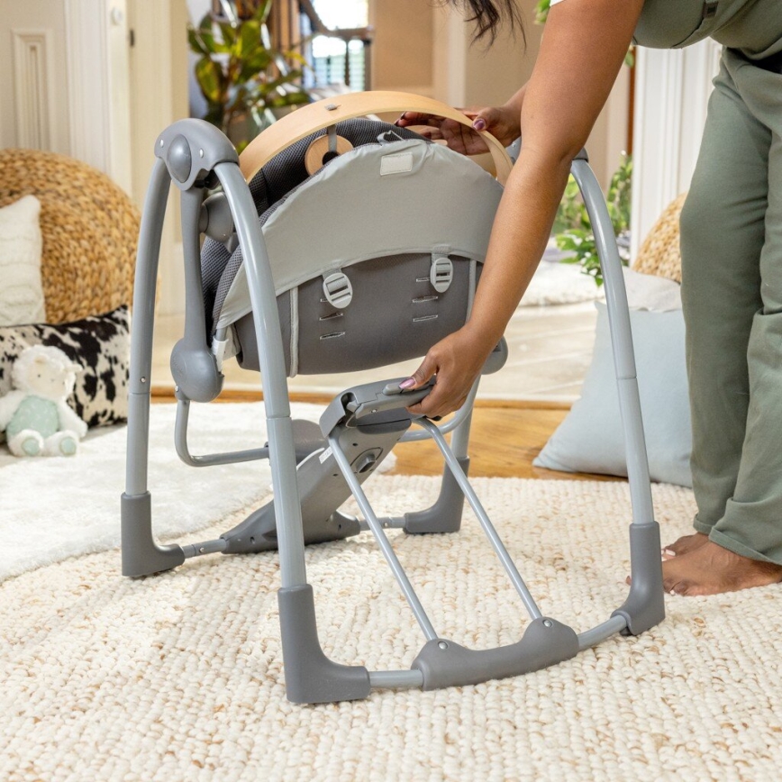 Ingenuity - Baby-Vibrationsschaukel mit Melodie EVERY SEASON grau