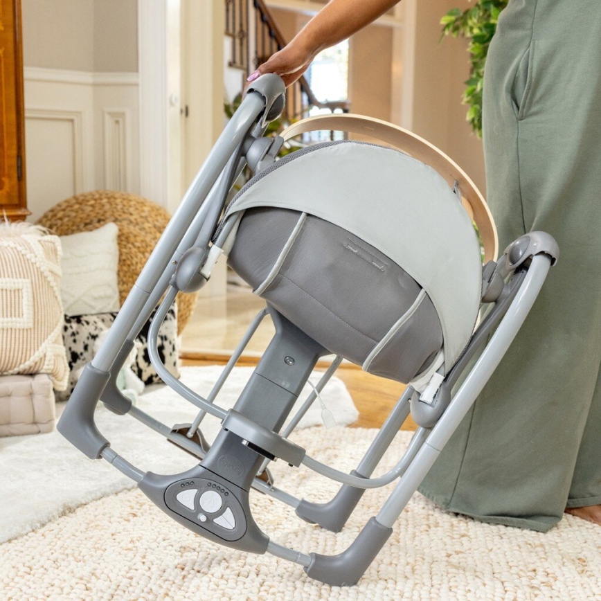 Ingenuity - Baby-Vibrationsschaukel mit Melodie EVERY SEASON grau