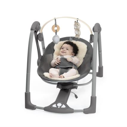 Ingenuity - Baby-Vibrationsschaukel mit Melodie EVERY SEASON grau