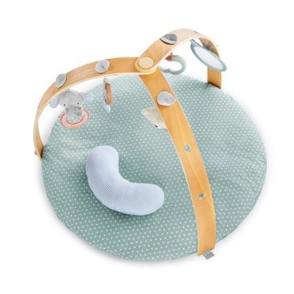 Ingenuity - Babydecke zum Spielen LOAMY mint/grau