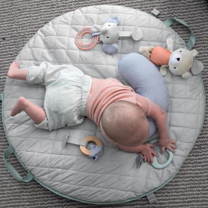 Ingenuity - Babydecke zum Spielen LOAMY mint/grau