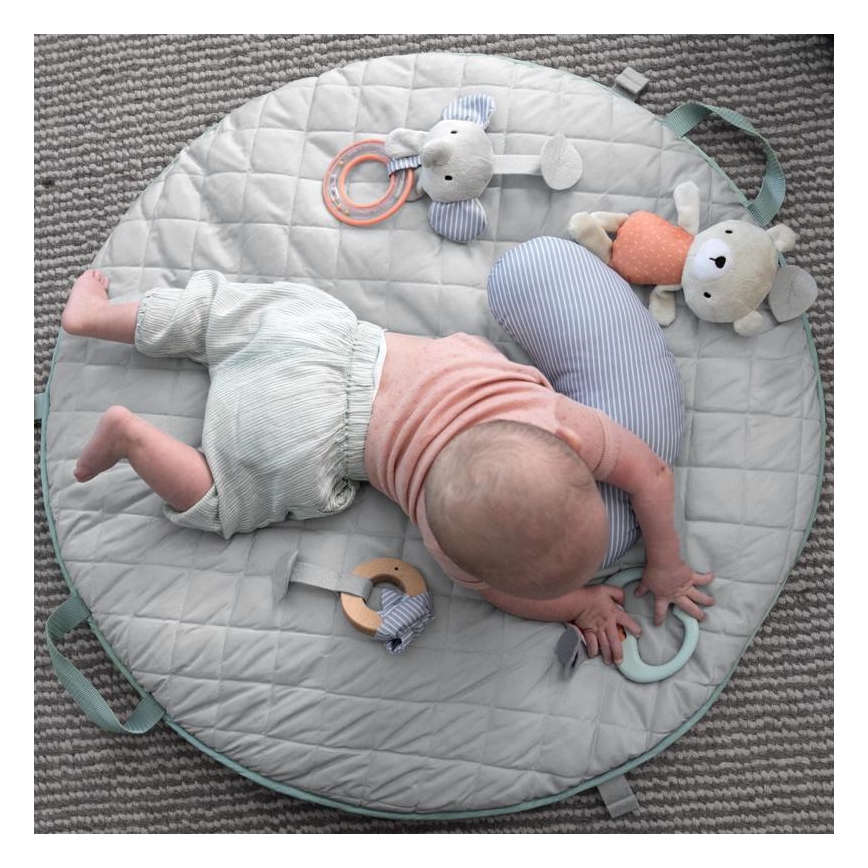 Ingenuity - Babydecke zum Spielen LOAMY mint/grau
