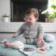 Ingenuity - Babydecke zum Spielen LOAMY mint/grau