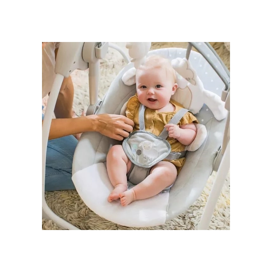 Ingenuity – Babyschaukel mit Melodie CUDDLE LAMB