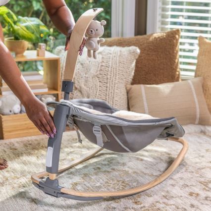 Ingenuity - Kinderwippe mit Vibration und Melodie EVERY SEASON WESLEY 3xC grau