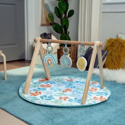 Ingenuity - Kinderdecke zum Spielen mit Holztrapez SONNE VALLEY